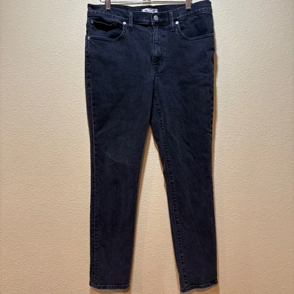 Madewell The Slim Boyjean Black Lunar Wash Jeans Size 28 - Picture 3 of 11